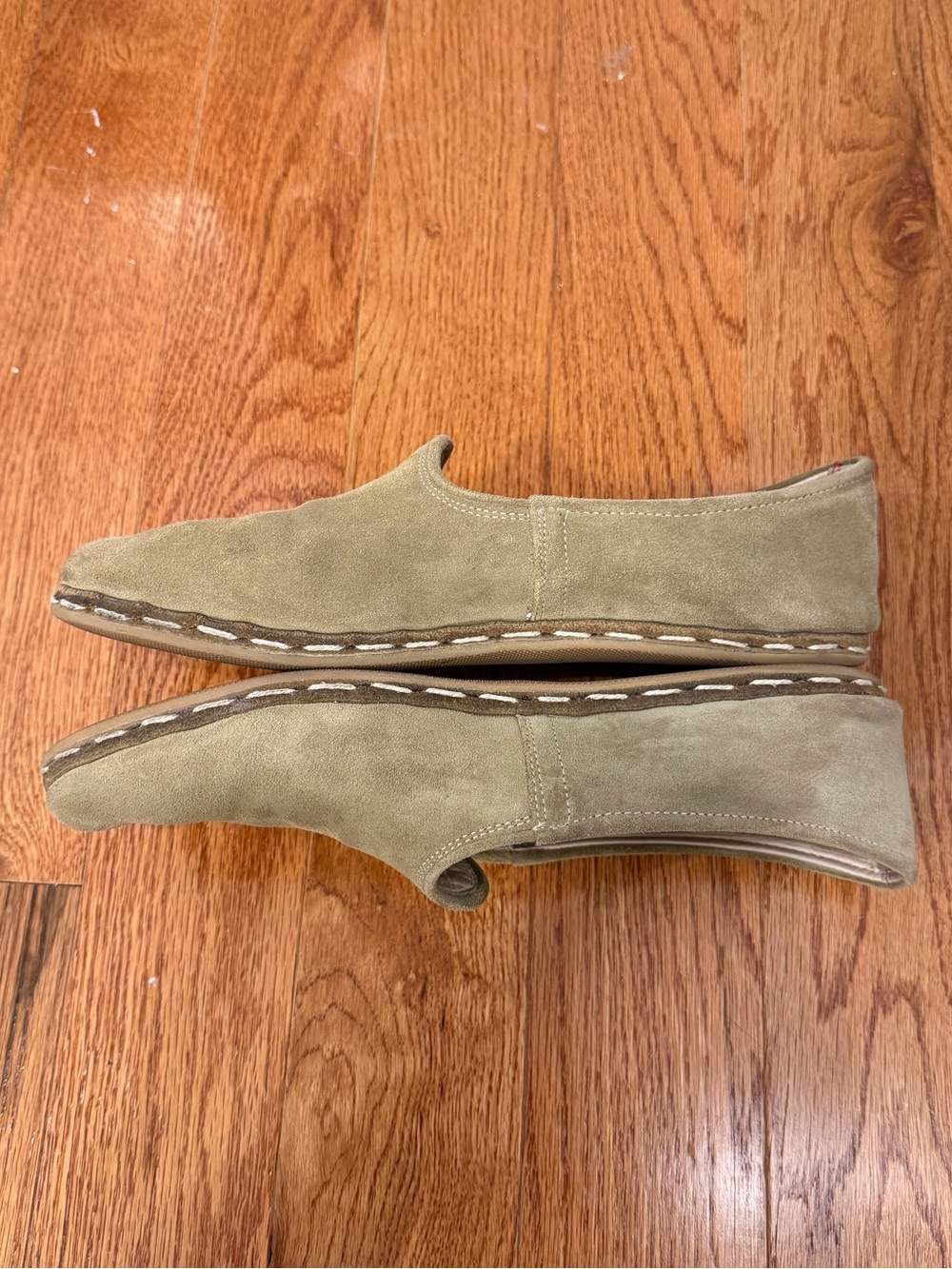 Men’s Olio Green Suede Sabah Slip-On Loafer - Picture 6 of 10